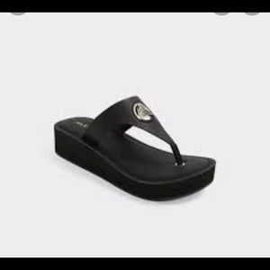 Aldo Roryan platform sandal black brand new in box